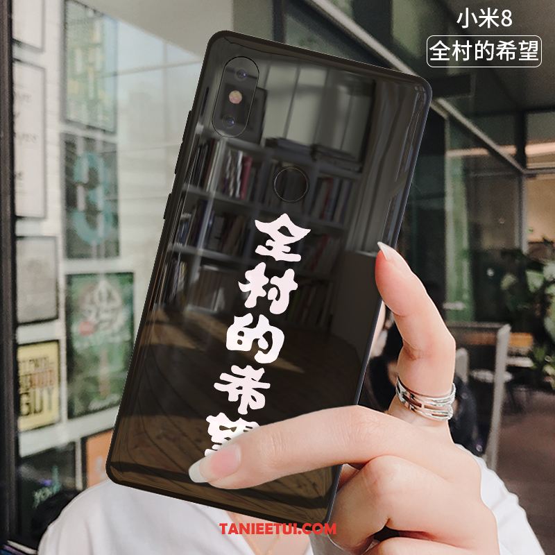 Etui Xiaomi Mi 8 Telefon Komórkowy Biały Szkło Hartowane, Pokrowce Xiaomi Mi 8 Ochraniacz Czerwony Netto Silikonowe Beige