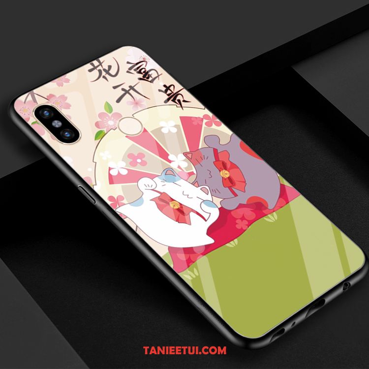 Etui Xiaomi Mi 8 Święto Bogactwo Czerwony, Obudowa Xiaomi Mi 8 Mały Piękny Szkło Beige