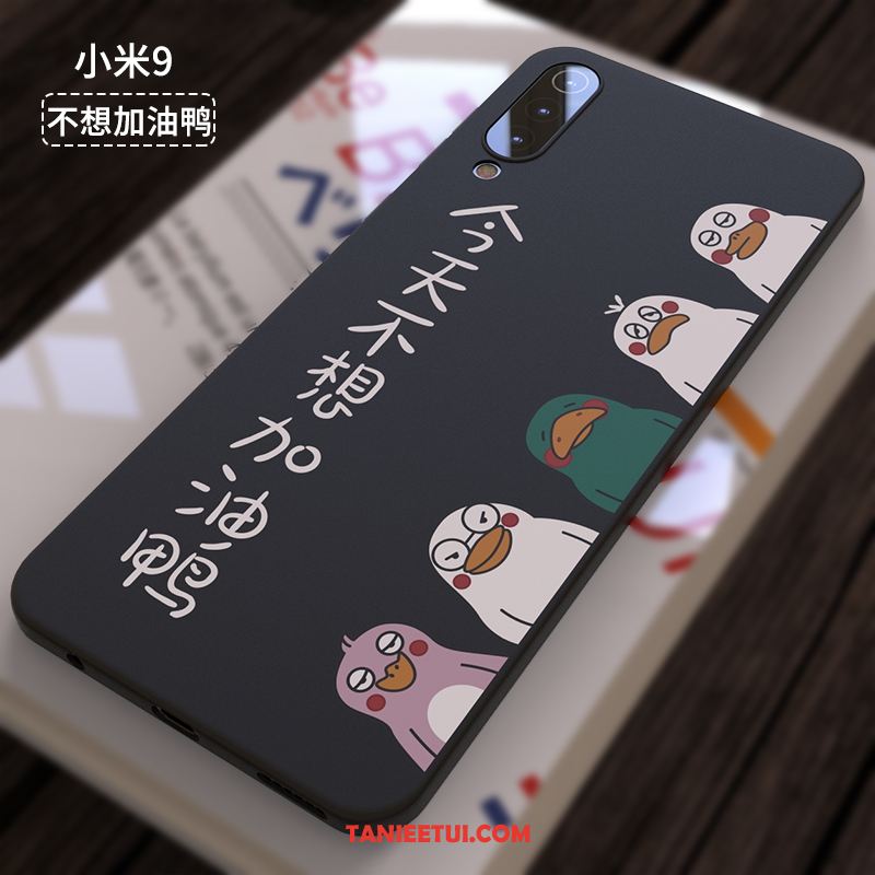 Etui Xiaomi Mi 9 Czarny Anti-fall Piękny, Pokrowce Xiaomi Mi 9 Nubuku Przezroczysty Silikonowe Beige