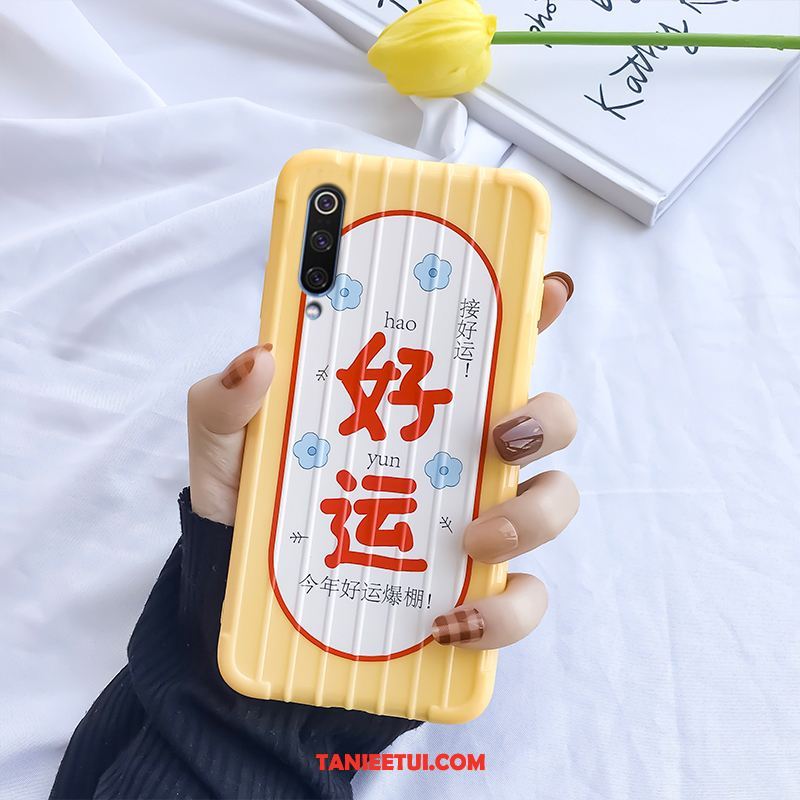 Etui Xiaomi Mi 9 Lite All Inclusive Nowy Młodzież, Pokrowce Xiaomi Mi 9 Lite Mały Anti-fall Czerwony Beige