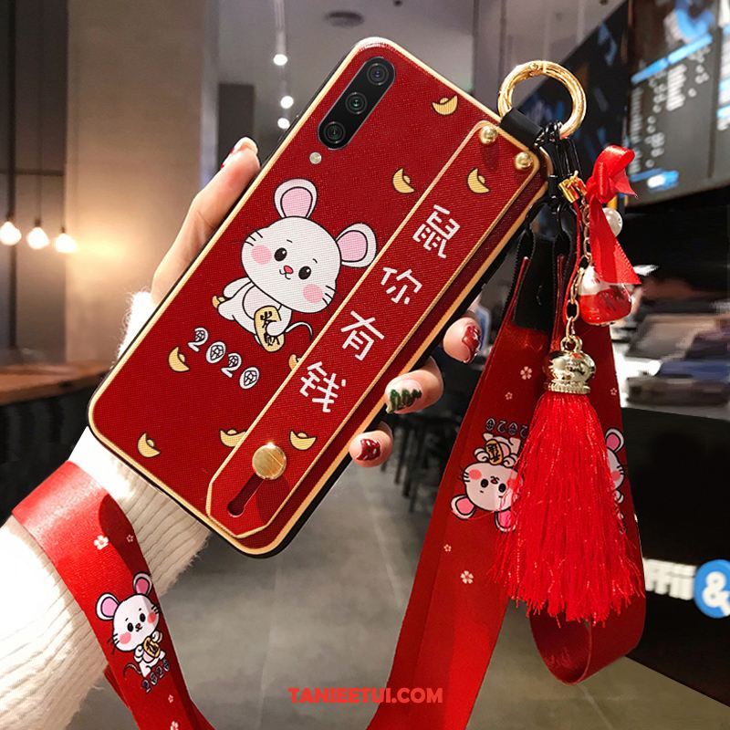 Etui Xiaomi Mi 9 Lite Czerwony Mały All Inclusive, Obudowa Xiaomi Mi 9 Lite Rat Młodzież Tendencja Beige