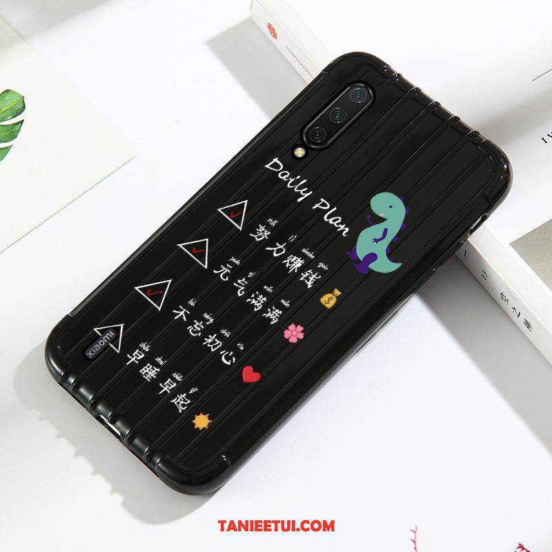 Etui Xiaomi Mi 9 Lite Moda Tendencja Kreatywne, Pokrowce Xiaomi Mi 9 Lite Telefon Komórkowy Anti-fall Szkło Hartowane Beige