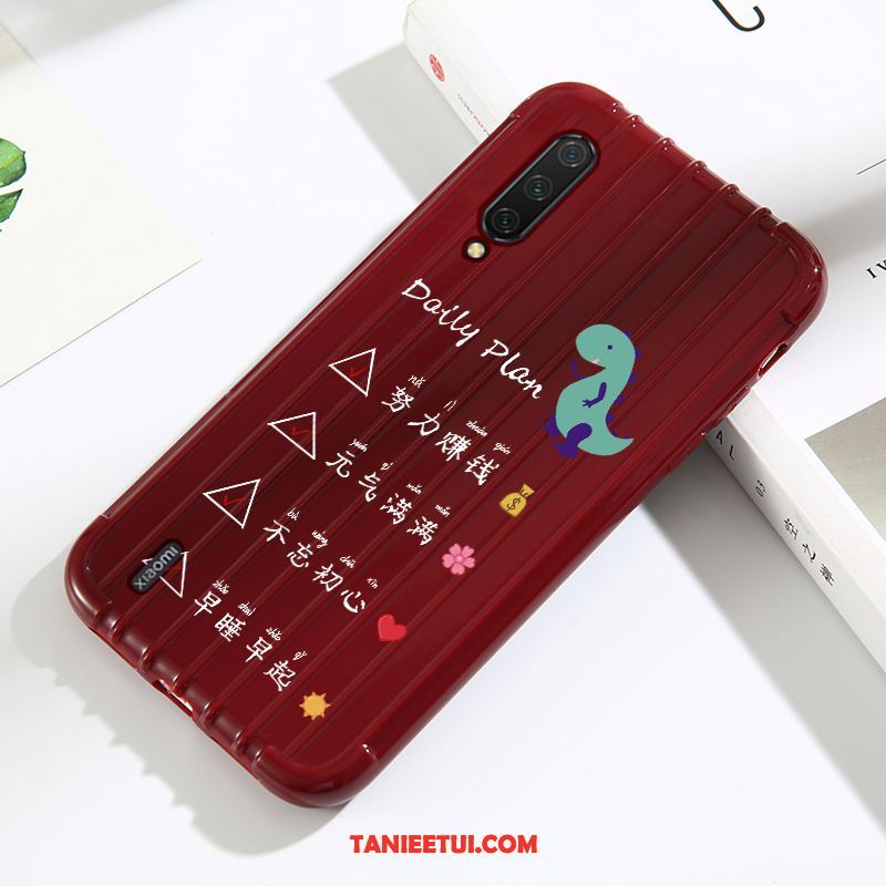 Etui Xiaomi Mi 9 Lite Moda Tendencja Kreatywne, Pokrowce Xiaomi Mi 9 Lite Telefon Komórkowy Anti-fall Szkło Hartowane Beige