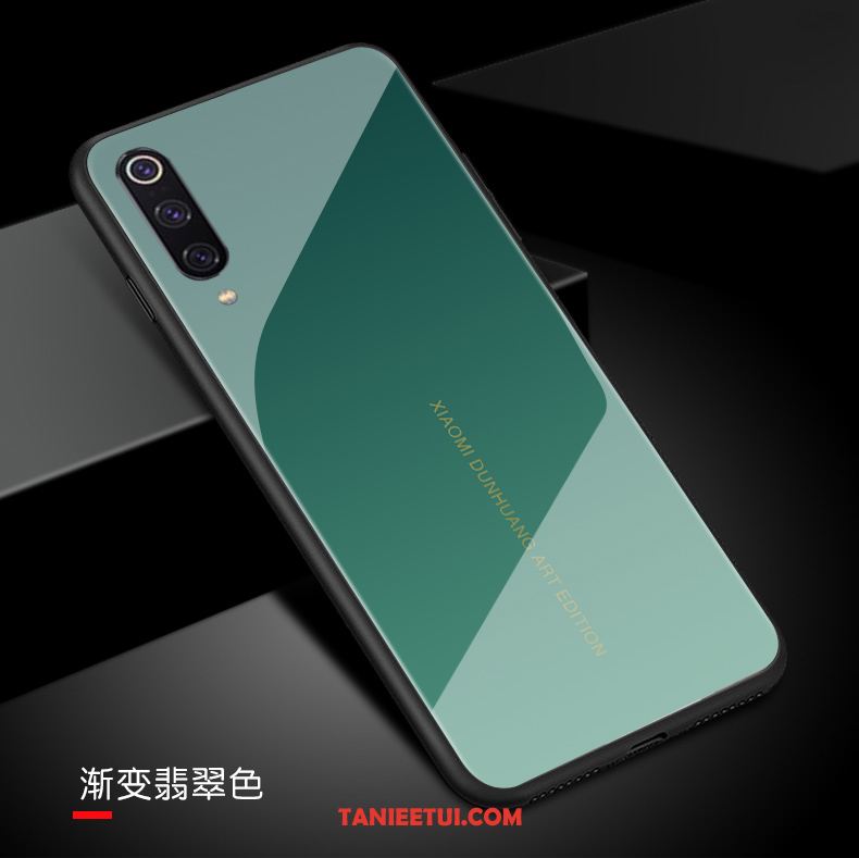 Etui Xiaomi Mi 9 Mały Silikonowe Zielony, Futerał Xiaomi Mi 9 Telefon Komórkowy Osobowość Zakochani Beige