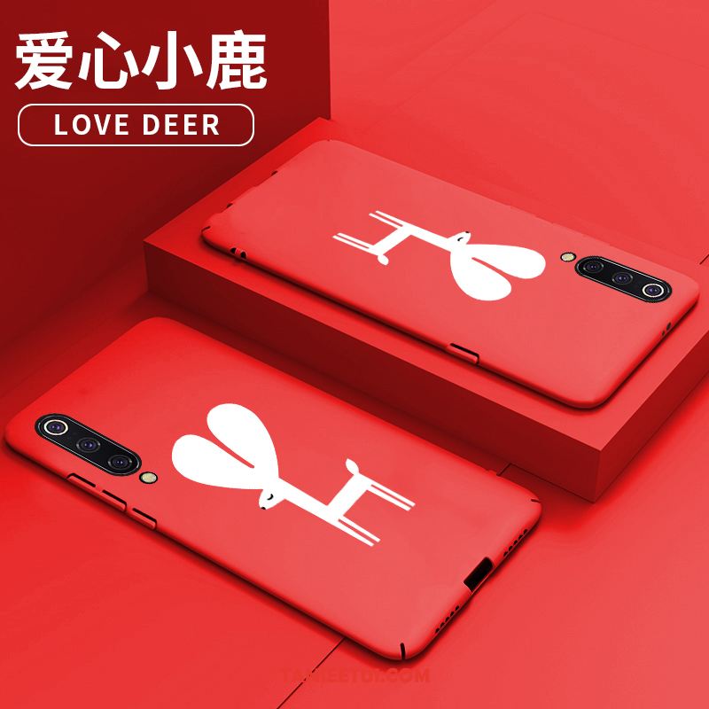 Etui Xiaomi Mi 9 Modna Marka Trudno Ochraniacz, Pokrowce Xiaomi Mi 9 Kreskówka Różowe Nubuku Beige