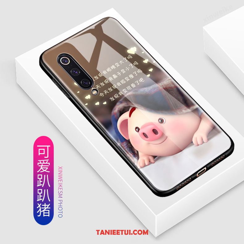 Etui Xiaomi Mi 9 Nubuku Piękny Kreskówka, Obudowa Xiaomi Mi 9 Telefon Komórkowy Kreatywne Ładny Beige