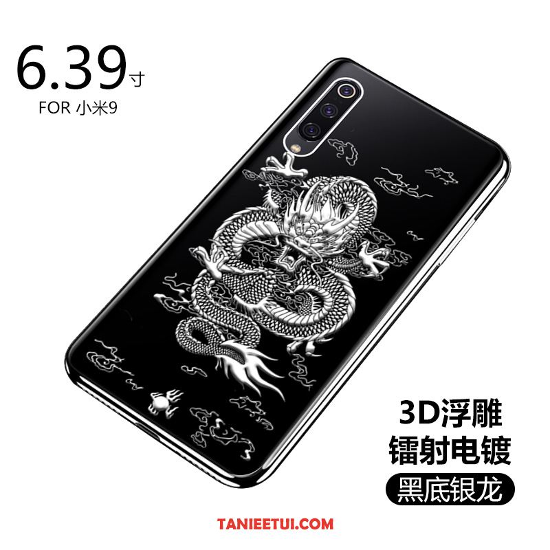 Etui Xiaomi Mi 9 Ochraniacz Złoto Tendencja, Pokrowce Xiaomi Mi 9 All Inclusive Mały Czarny Beige