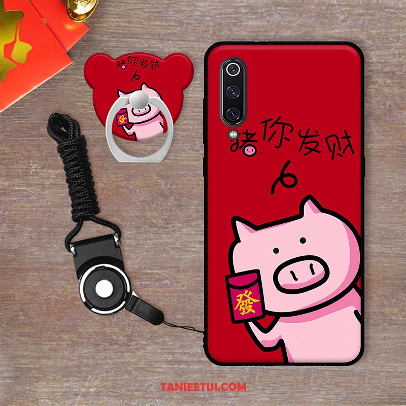 Etui Xiaomi Mi 9 Se Miękki Kreskówka Telefon Komórkowy, Obudowa Xiaomi Mi 9 Se Duży Osobowość Czerwony Beige