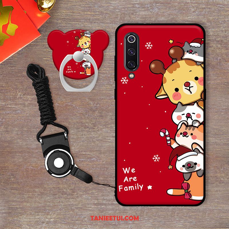 Etui Xiaomi Mi 9 Se Miękki Kreskówka Telefon Komórkowy, Obudowa Xiaomi Mi 9 Se Duży Osobowość Czerwony Beige