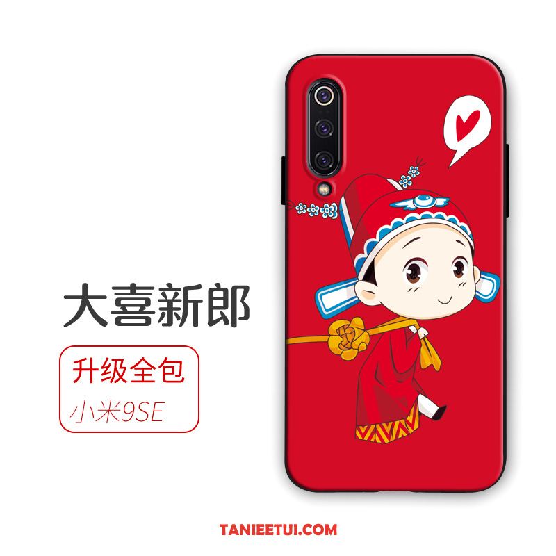 Etui Xiaomi Mi 9 Se Ślubna Telefon Komórkowy Czerwony, Obudowa Xiaomi Mi 9 Se Mały All Inclusive Anti-fall Beige