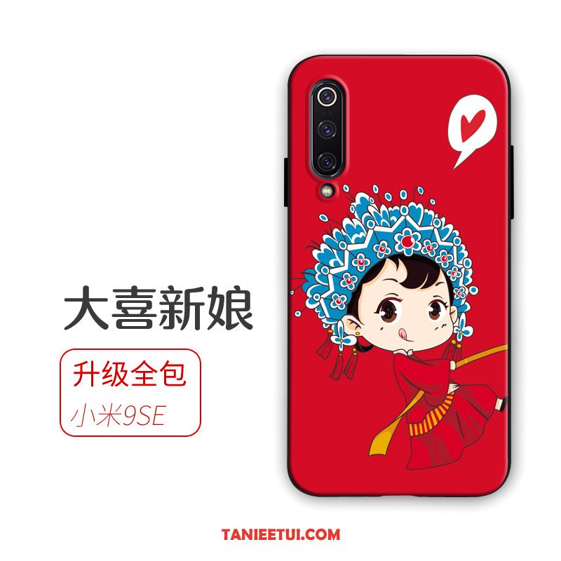 Etui Xiaomi Mi 9 Se Ślubna Telefon Komórkowy Czerwony, Obudowa Xiaomi Mi 9 Se Mały All Inclusive Anti-fall Beige