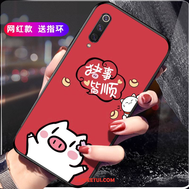 Etui Xiaomi Mi 9 Telefon Komórkowy Czerwony Netto Mały, Futerał Xiaomi Mi 9 Silikonowe Anti-fall Miękki Beige