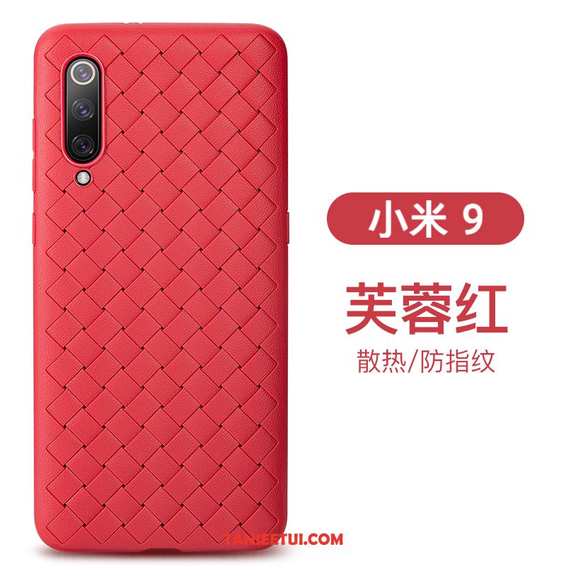 Etui Xiaomi Mi 9 Wysoki Koniec Oddychające Przeplatane, Futerał Xiaomi Mi 9 Biznes Modna Marka Skóra Beige