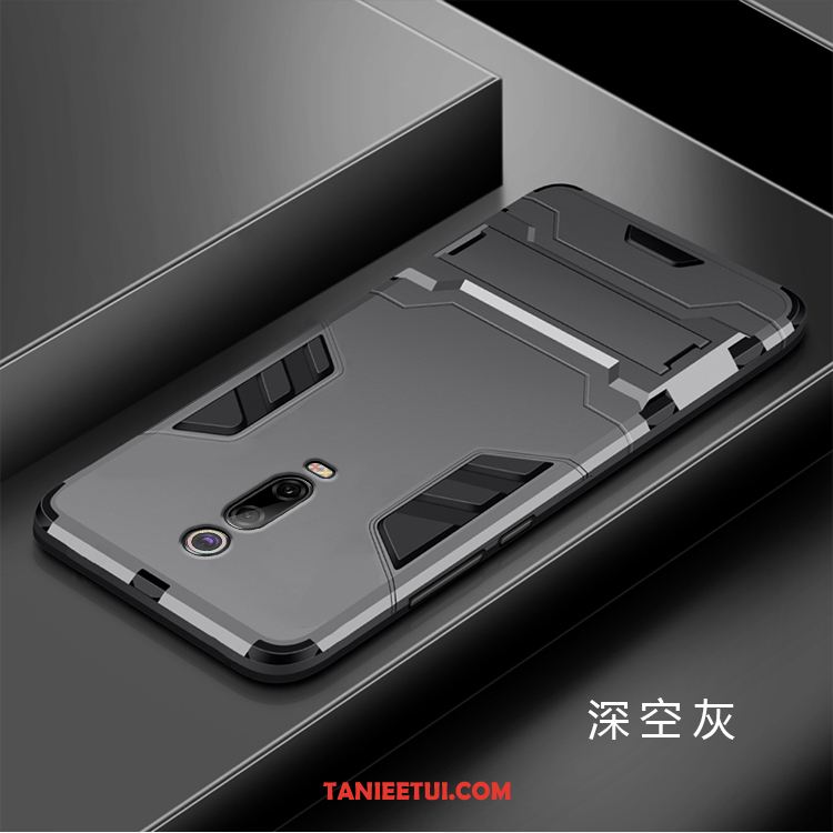 Etui Xiaomi Mi 9t Proste All Inclusive Szary, Futerał Xiaomi Mi 9t Wspornik Telefon Komórkowy Pancerz Beige