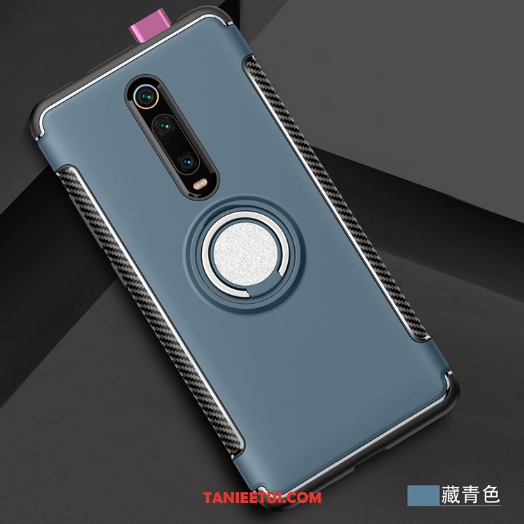Etui Xiaomi Mi 9t Szkło Hartowane Wspornik Telefon Komórkowy, Futerał Xiaomi Mi 9t Nubuku Wiszące Ozdoby Filmy Beige