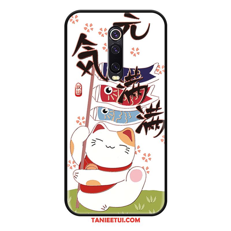 Etui Xiaomi Mi 9t Święto Ochraniacz Bogactwo, Pokrowce Xiaomi Mi 9t Anti-fall Telefon Komórkowy Kotek Beige