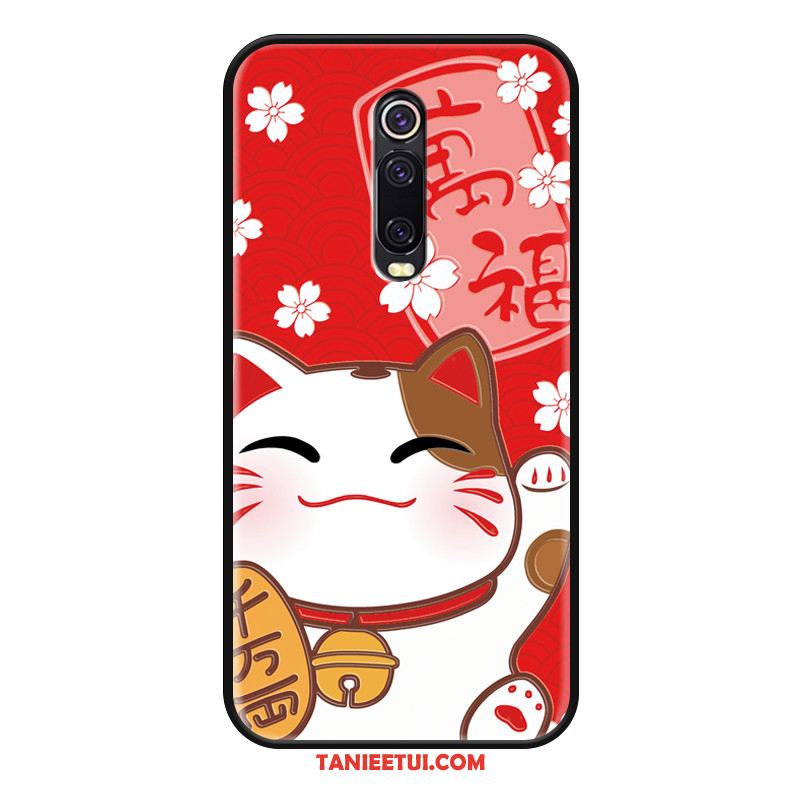 Etui Xiaomi Mi 9t Święto Ochraniacz Relief, Pokrowce Xiaomi Mi 9t Kreatywne Czerwony Kreskówka Beige