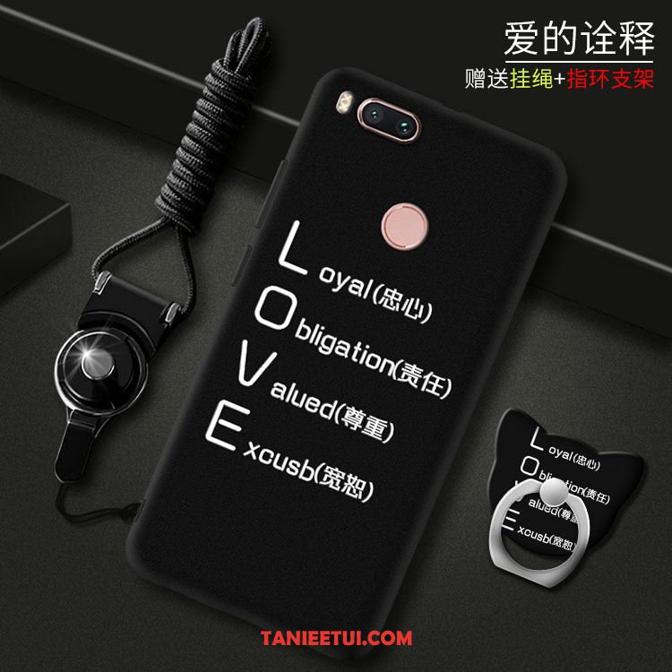 Etui Xiaomi Mi A1 Wspornik Telefon Komórkowy Miękki, Futerał Xiaomi Mi A1 Anti-fall Czerwony Mały Beige