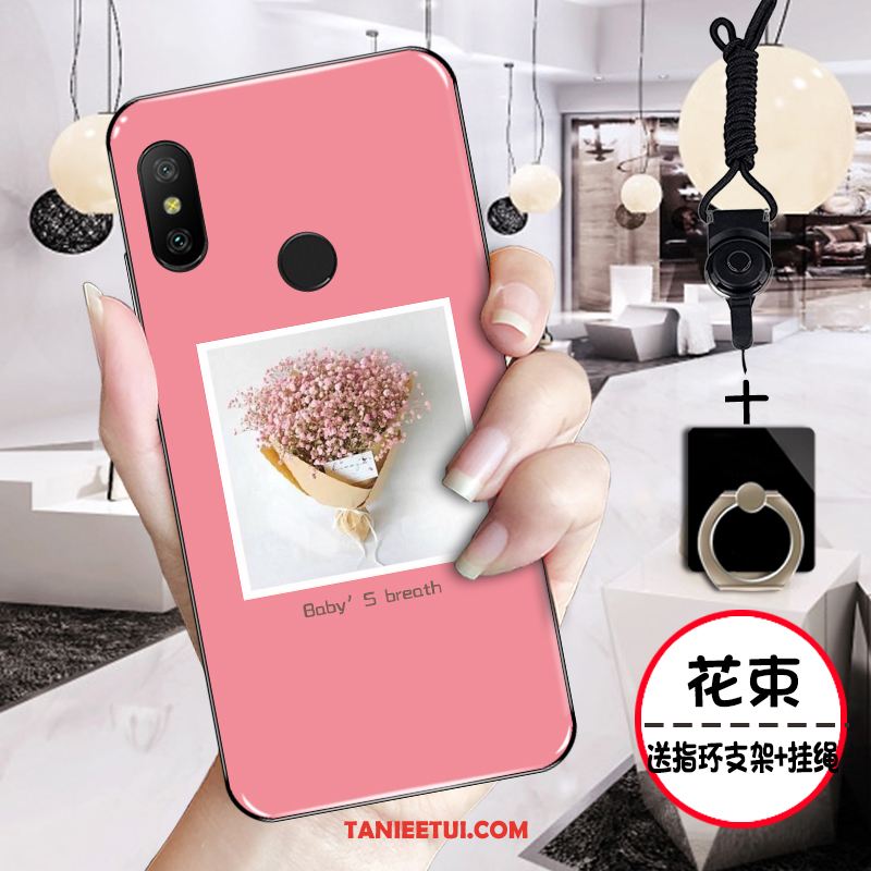 Etui Xiaomi Mi A2 Mały Kreatywne Silikonowe, Obudowa Xiaomi Mi A2 Ochraniacz Różowe Czerwony Beige