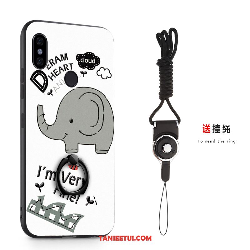Etui Xiaomi Mi A2 Mały Relief Telefon Komórkowy, Futerał Xiaomi Mi A2 Anti-fall Kreatywne Ochraniacz Braun Beige