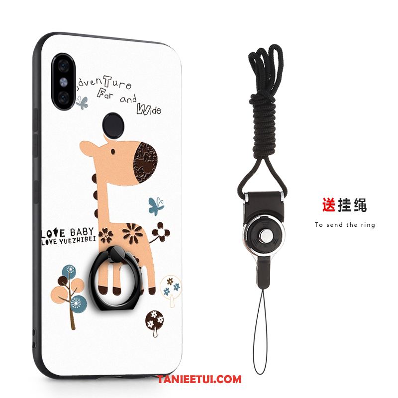 Etui Xiaomi Mi A2 Mały Relief Telefon Komórkowy, Futerał Xiaomi Mi A2 Anti-fall Kreatywne Ochraniacz Braun Beige