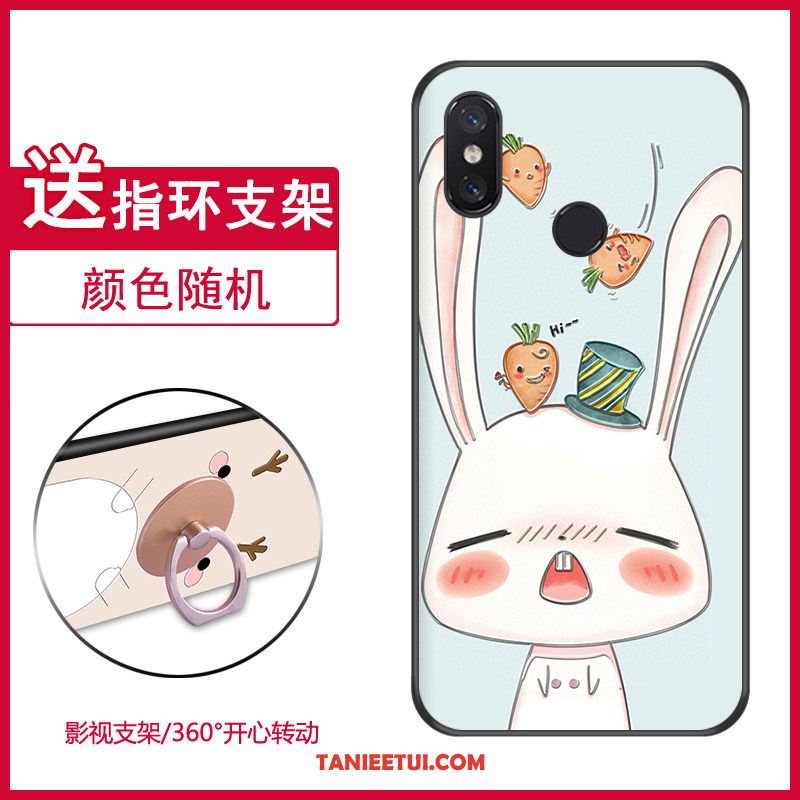 Etui Xiaomi Mi A2 Telefon Komórkowy Szkło Hartowane Kreskówka, Futerał Xiaomi Mi A2 Nubuku Ochraniacz Silikonowe Beige