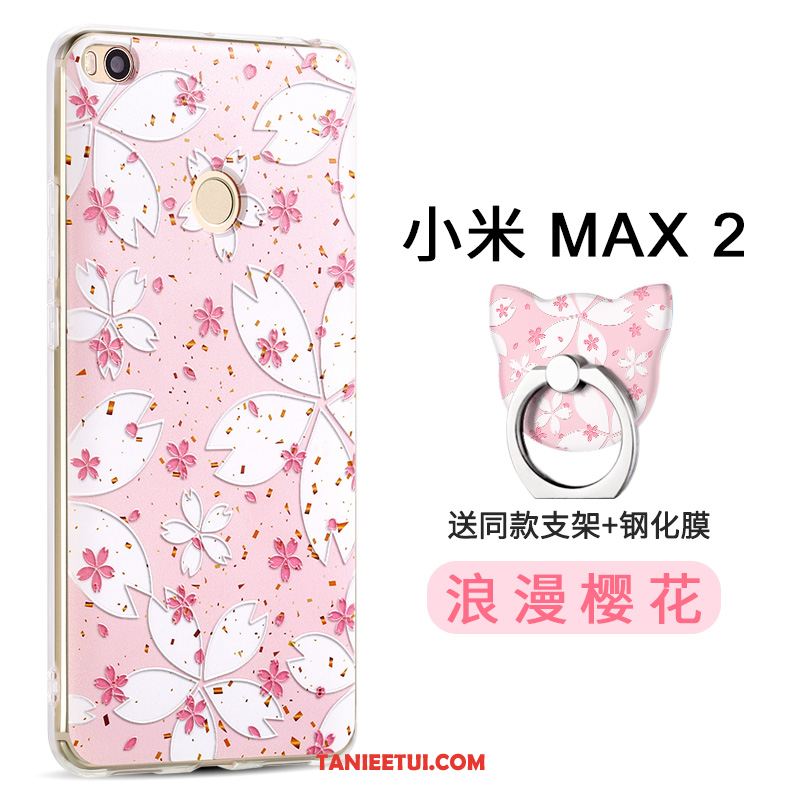 Etui Xiaomi Mi Max 2 Kreatywne Silikonowe Miękki, Futerał Xiaomi Mi Max 2 Telefon Komórkowy Osobowość Zielony Beige