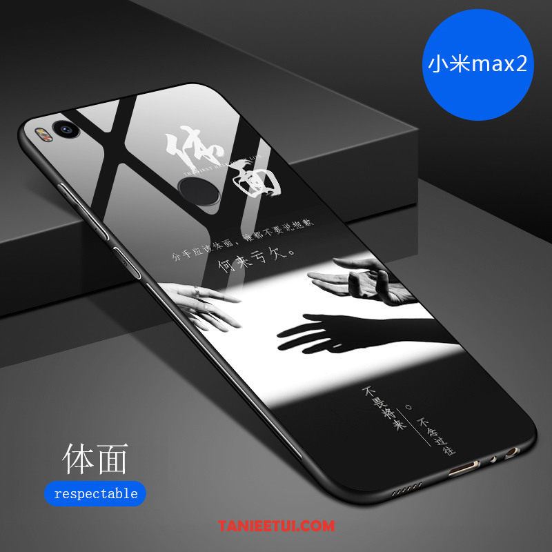 Etui Xiaomi Mi Max 2 Kreatywne Tendencja Lustro, Futerał Xiaomi Mi Max 2 Nowy Ciemno Niebieski Moda Beige