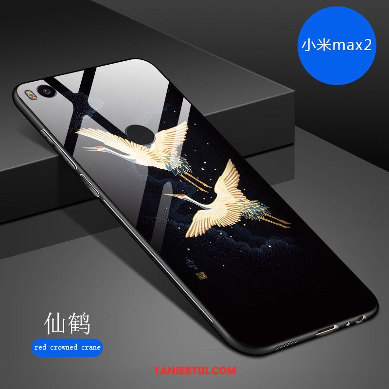 Etui Xiaomi Mi Max 2 Kreatywne Tendencja Lustro, Futerał Xiaomi Mi Max 2 Nowy Ciemno Niebieski Moda Beige