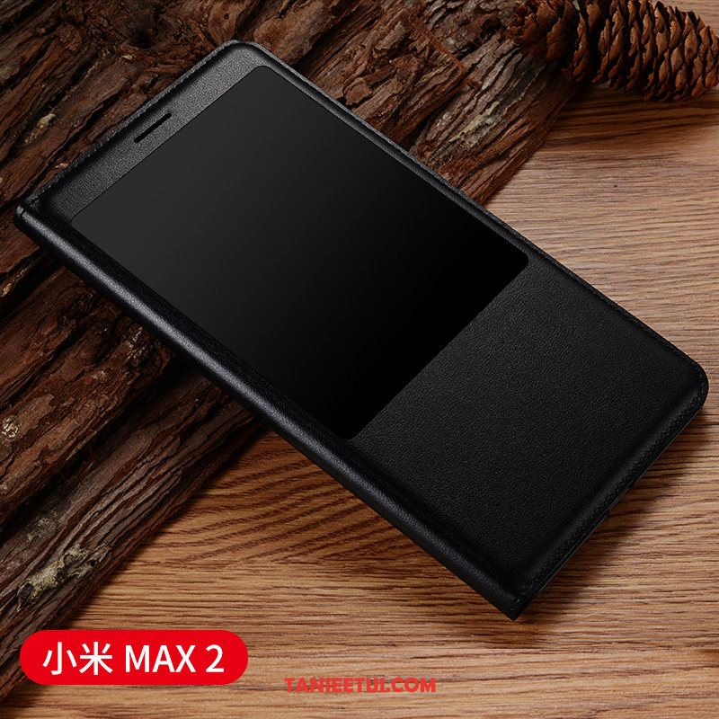 Etui Xiaomi Mi Max 2 Skórzany Futerał Anti-fall Ochraniacz, Futerał Xiaomi Mi Max 2 Telefon Komórkowy All Inclusive Mały Beige