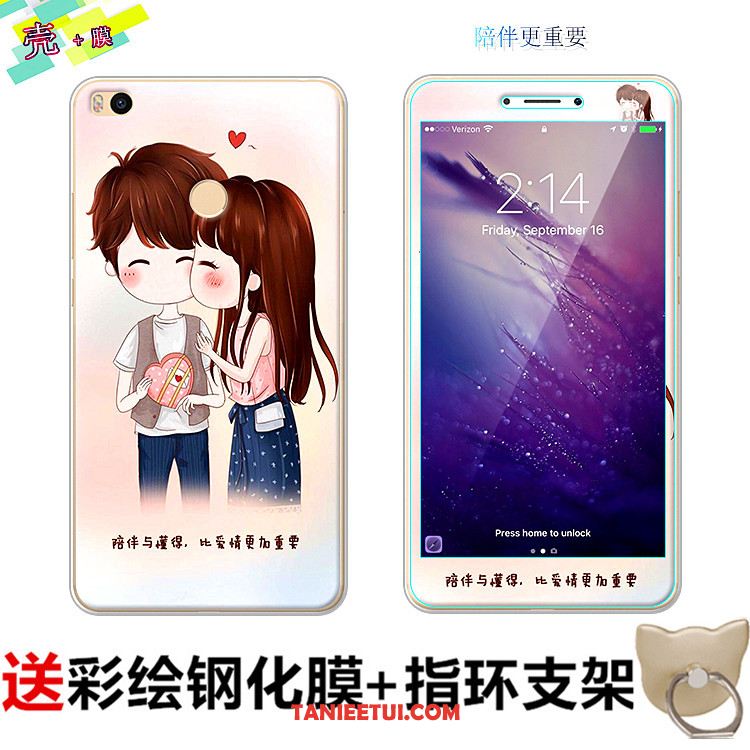 Etui Xiaomi Mi Max 2 Telefon Komórkowy Mały Biały, Pokrowce Xiaomi Mi Max 2 Anti-fall Filmy Miękki Beige