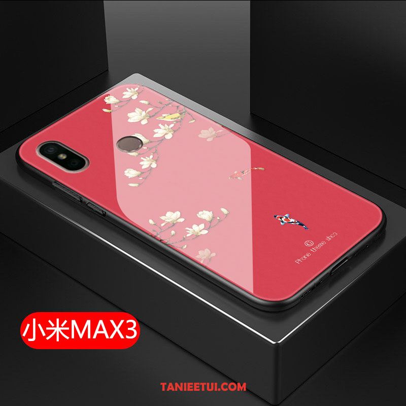 Etui Xiaomi Mi Max 3 Silikonowe Anti-fall Trudno, Pokrowce Xiaomi Mi Max 3 Mały Czerwony All Inclusive Beige