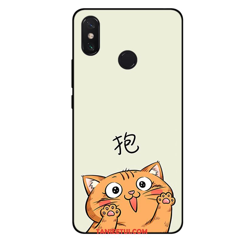 Etui Xiaomi Mi Max 3 Telefon Komórkowy Silikonowe Anti-fall, Obudowa Xiaomi Mi Max 3 Zabawne Miękki Mały Beige