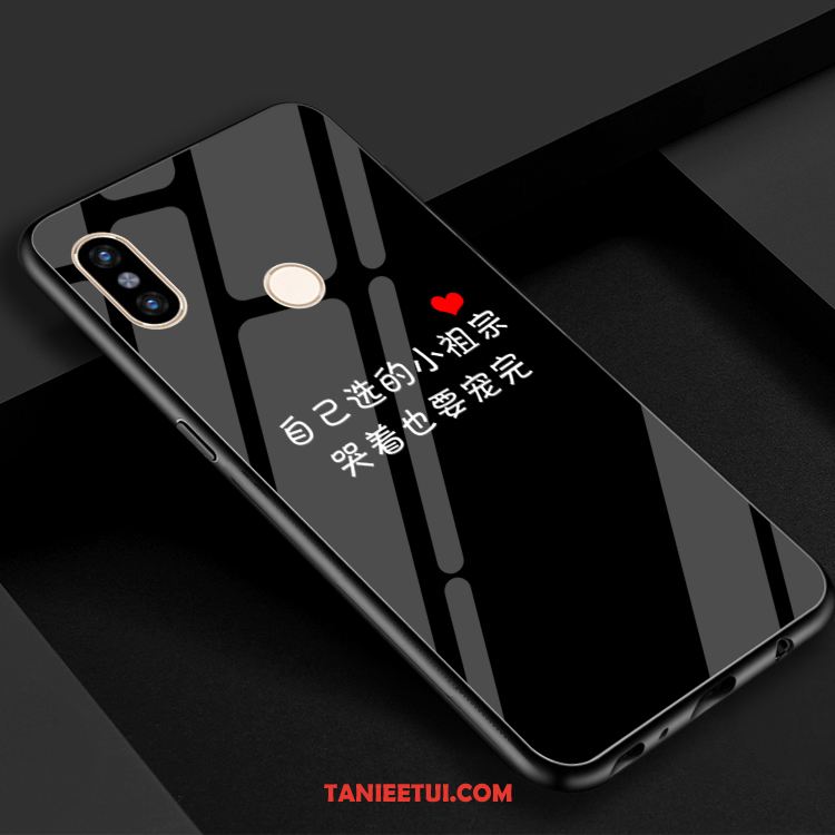 Etui Xiaomi Mi Max 3 Zakochani Telefon Komórkowy Mały, Pokrowce Xiaomi Mi Max 3 Czerwony Lustro Szkło Beige