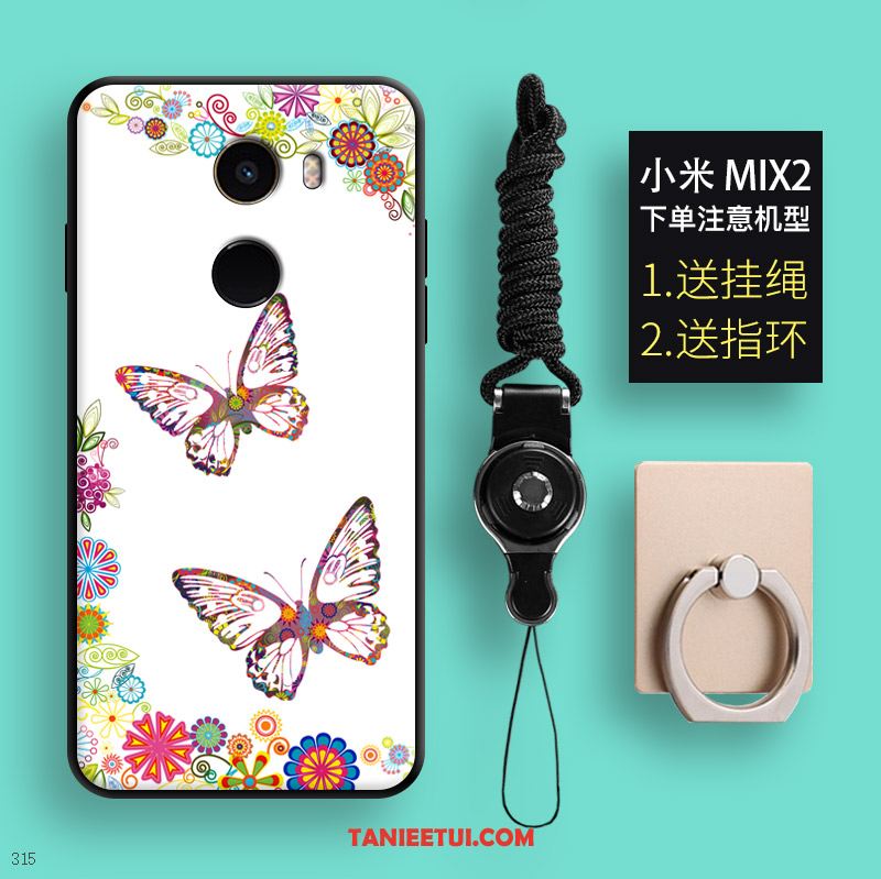 Etui Xiaomi Mi Mix 2 All Inclusive Motyl Ring, Pokrowce Xiaomi Mi Mix 2 Mały Kolor Miękki Beige
