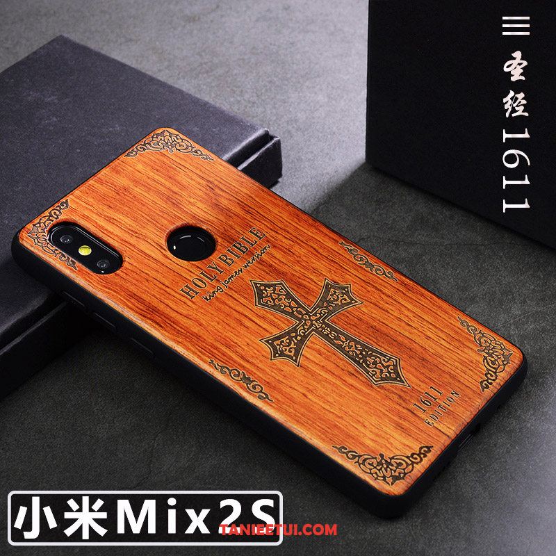 Etui Xiaomi Mi Mix 2s Kreatywne Anti-fall Sztuka, Pokrowce Xiaomi Mi Mix 2s Ochraniacz Tendencja Proste Braun Beige