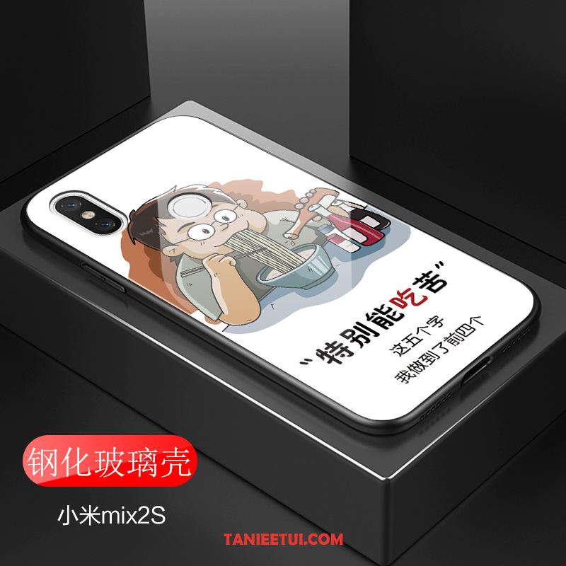 Etui Xiaomi Mi Mix 2s Kreatywne Szkło Wiatr, Pokrowce Xiaomi Mi Mix 2s Modna Marka Mały Telefon Komórkowy Beige