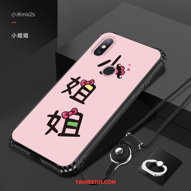 Etui Xiaomi Mi Mix 2s Mały Różowe Zakochani, Obudowa Xiaomi Mi Mix 2s Nowy Silikonowe Telefon Komórkowy Beige