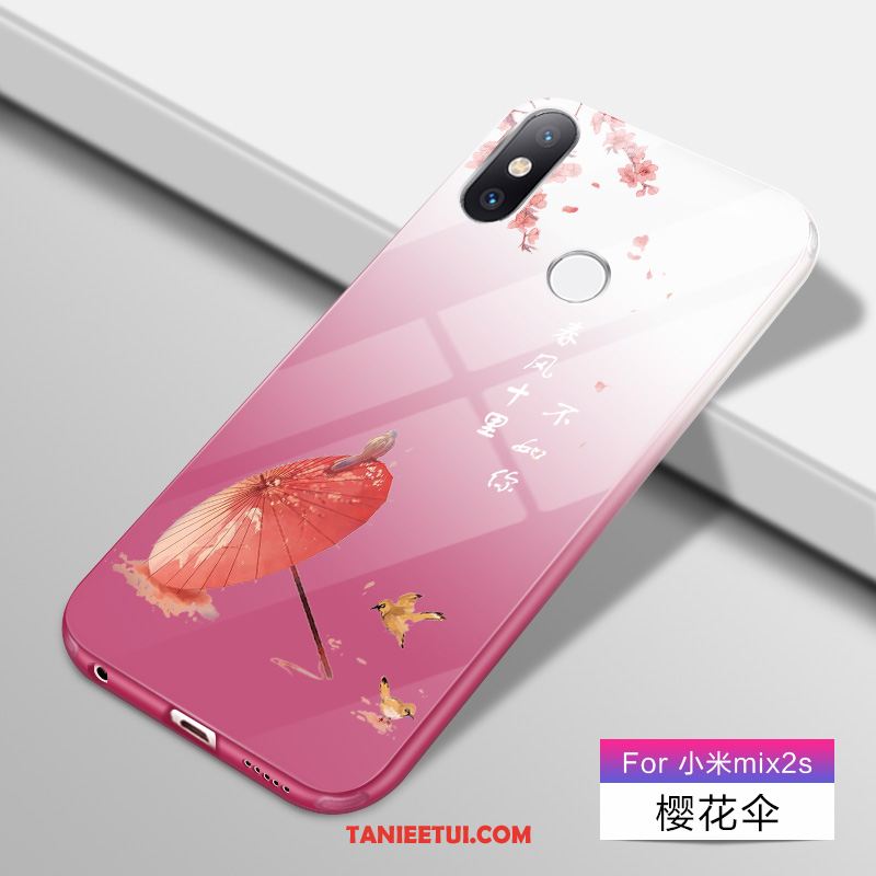 Etui Xiaomi Mi Mix 2s Tendencja Gradient Różowe, Obudowa Xiaomi Mi Mix 2s Miękki Kreskówka Silikonowe Beige