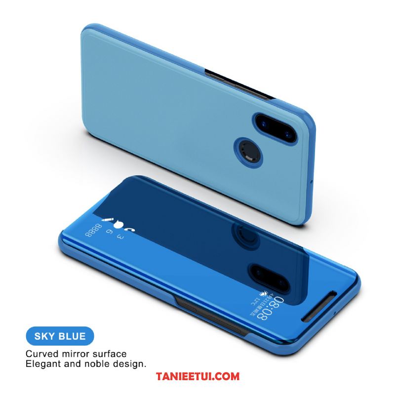 Etui Xiaomi Mi Mix 3 Mały Niebieski Obudź Się, Obudowa Xiaomi Mi Mix 3 Telefon Komórkowy Spoczynek Skórzany Futerał Beige