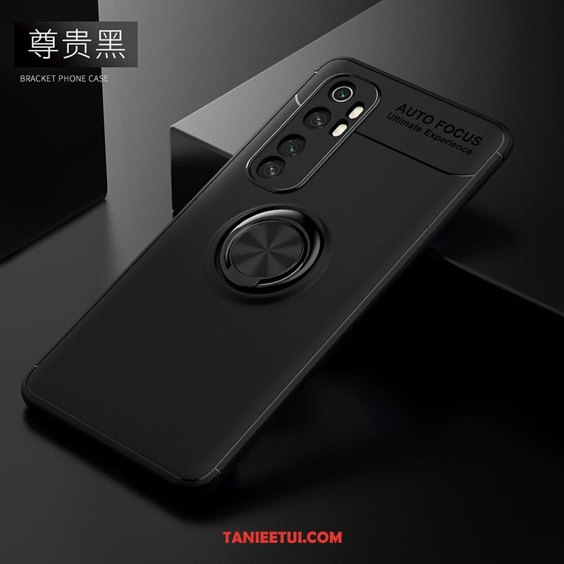 Etui Xiaomi Mi Note 10 Lite Anti-fall Wspornik Nubuku, Futerał Xiaomi Mi Note 10 Lite Młodzież Czarny Silikonowe Beige