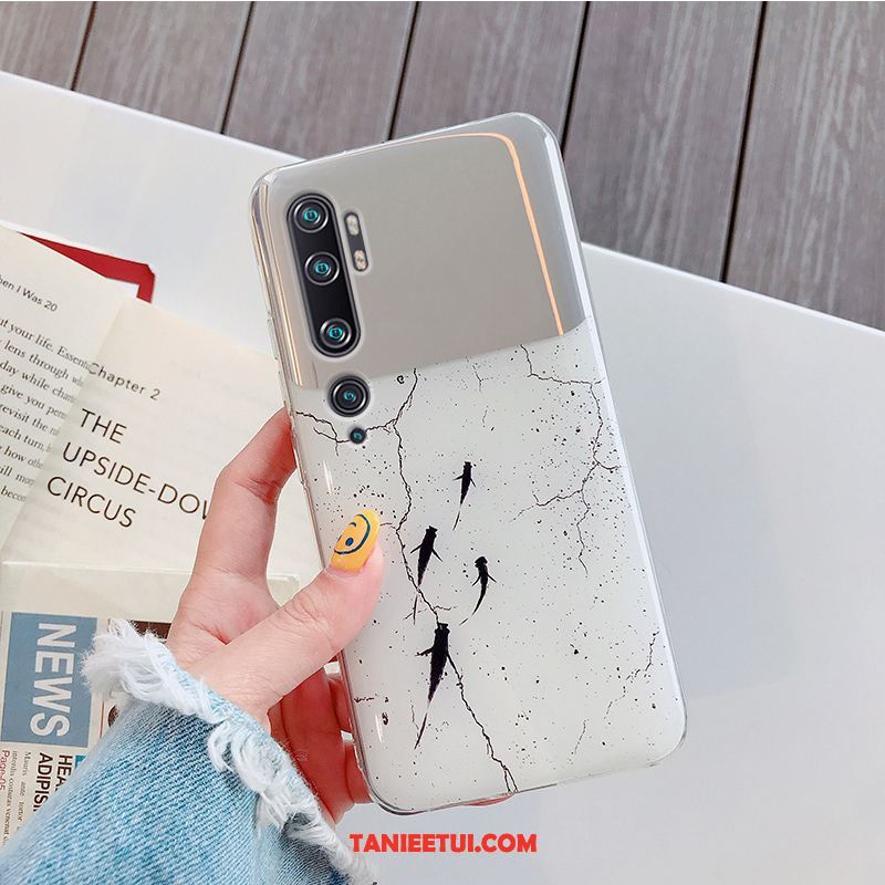 Etui Xiaomi Mi Note 10 Osobowość Szkło Hartowane Tendencja, Futerał Xiaomi Mi Note 10 Kreatywne Mały Wisząca Szyja Beige