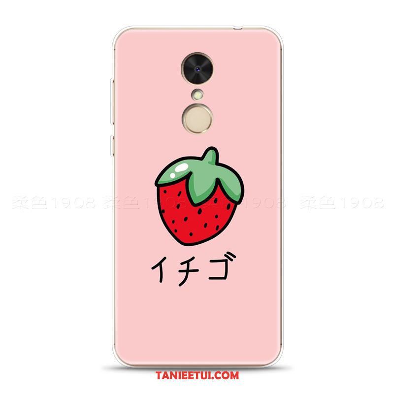 Etui Xiaomi Redmi 5 Czerwony Różowe Telefon Komórkowy, Futerał Xiaomi Redmi 5 Osobowość Truskawka Owoce Beige