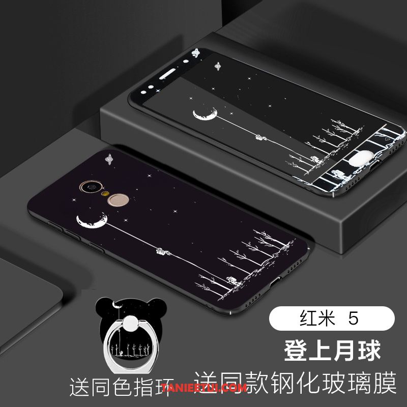 Etui Xiaomi Redmi 5 Trudno Ochraniacz Anti-fall, Obudowa Xiaomi Redmi 5 Mały Szkło Hartowane All Inclusive Beige