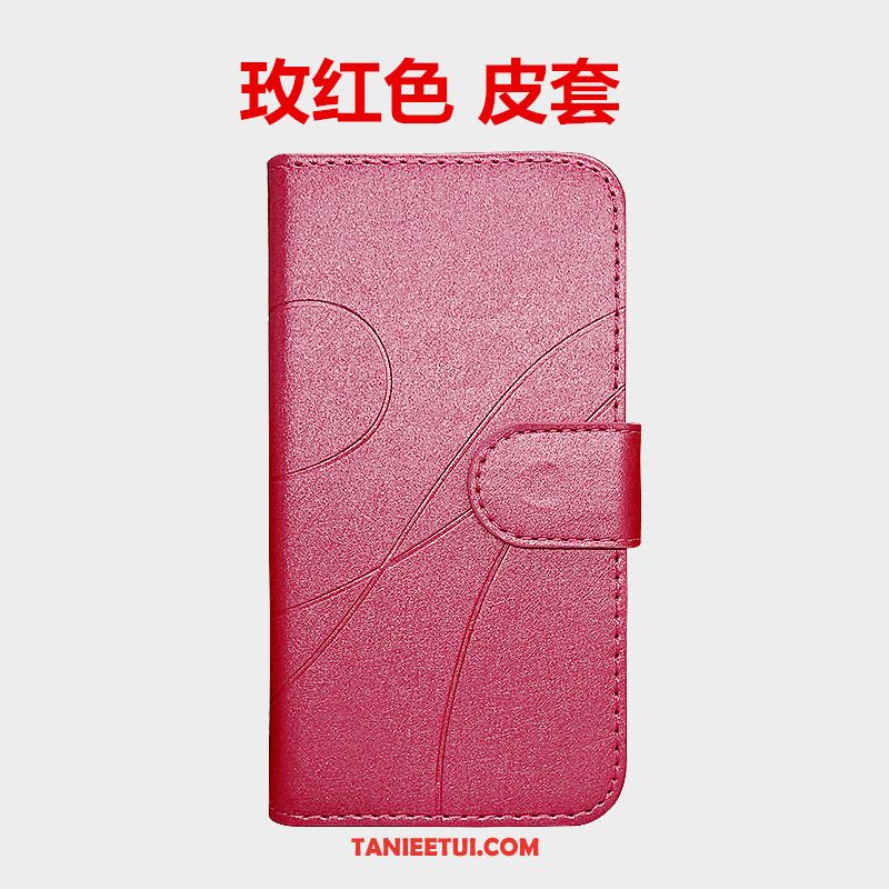 Etui Xiaomi Redmi 6 Telefon Komórkowy Mały Skórzany Futerał, Obudowa Xiaomi Redmi 6 Czarny Czerwony Ochraniacz Beige