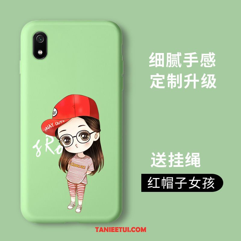 Etui Xiaomi Redmi 7a Czerwony Telefon Komórkowy Silikonowe, Obudowa Xiaomi Redmi 7a All Inclusive Mały Zielony Beige