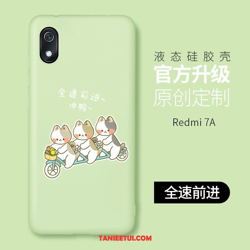Etui Xiaomi Redmi 7a Mały Miękki Osobowość, Futerał Xiaomi Redmi 7a Anti-fall Różowe Kreatywne Beige