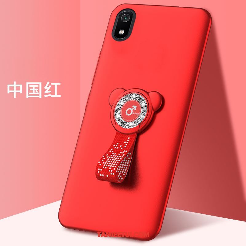 Etui Xiaomi Redmi 7a Mały Ochraniacz Zakochani, Pokrowce Xiaomi Redmi 7a Kreskówka Czerwony Czarny Beige