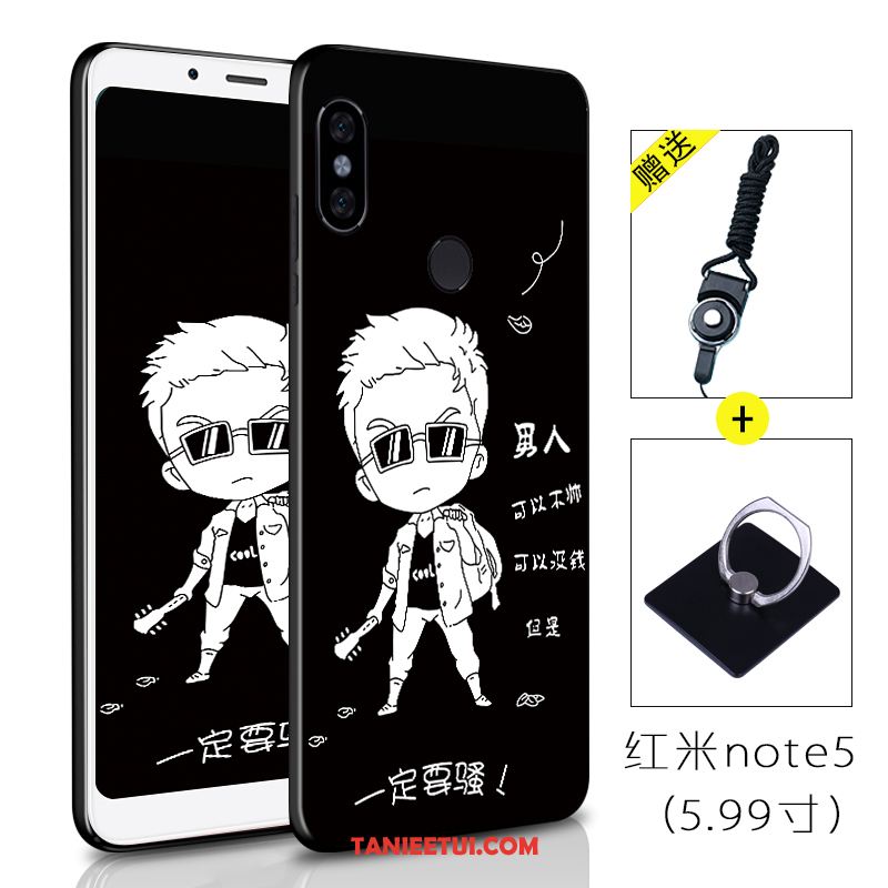 Etui Xiaomi Redmi Note 5 Silikonowe Anti-fall Kreatywne, Obudowa Xiaomi Redmi Note 5 Czerwony Kolor Telefon Komórkowy Beige