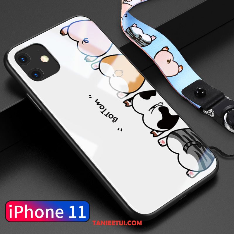 Etui iPhone 11 Cienkie Ochraniacz Szkło, Obudowa iPhone 11 Piękny Telefon Komórkowy Biały